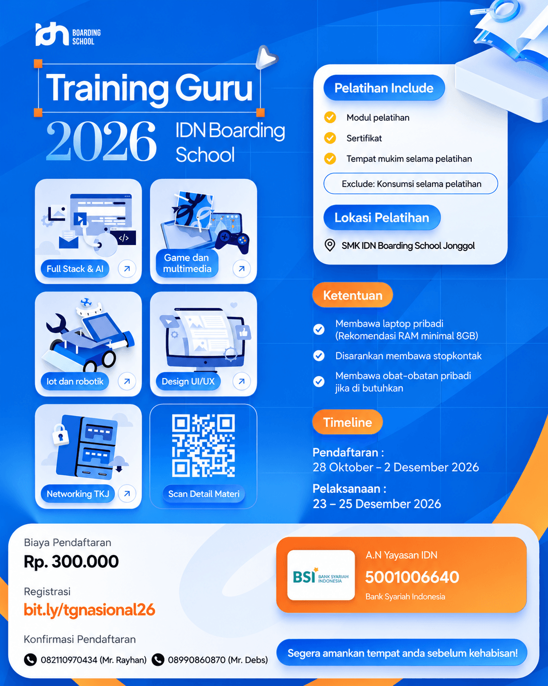 Poster resmi Training Guru Nasional 2026